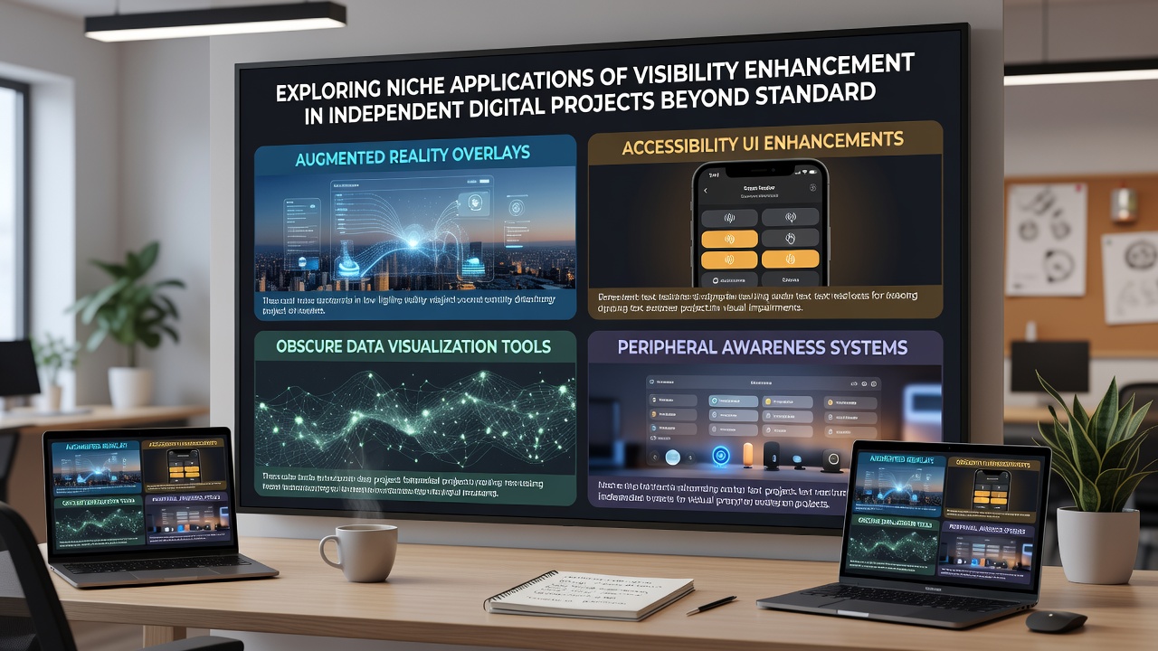 Diagram illustrating advanced visibility layers for independent digital initiatives